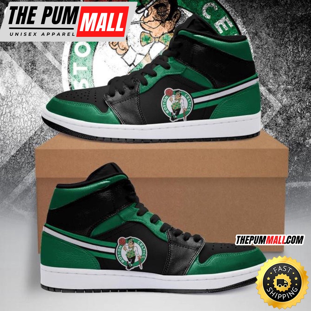 NBA Boston Celtics Green Black Air Jd 1 High Sneakers Timeless Jordan 1 Kicks