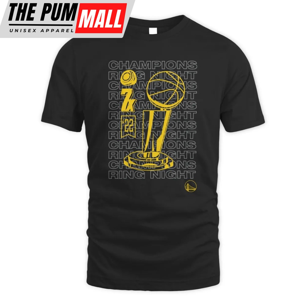 NBA Finals Champions Ring Night Locker Golden State Warriors 2025 T-shirt