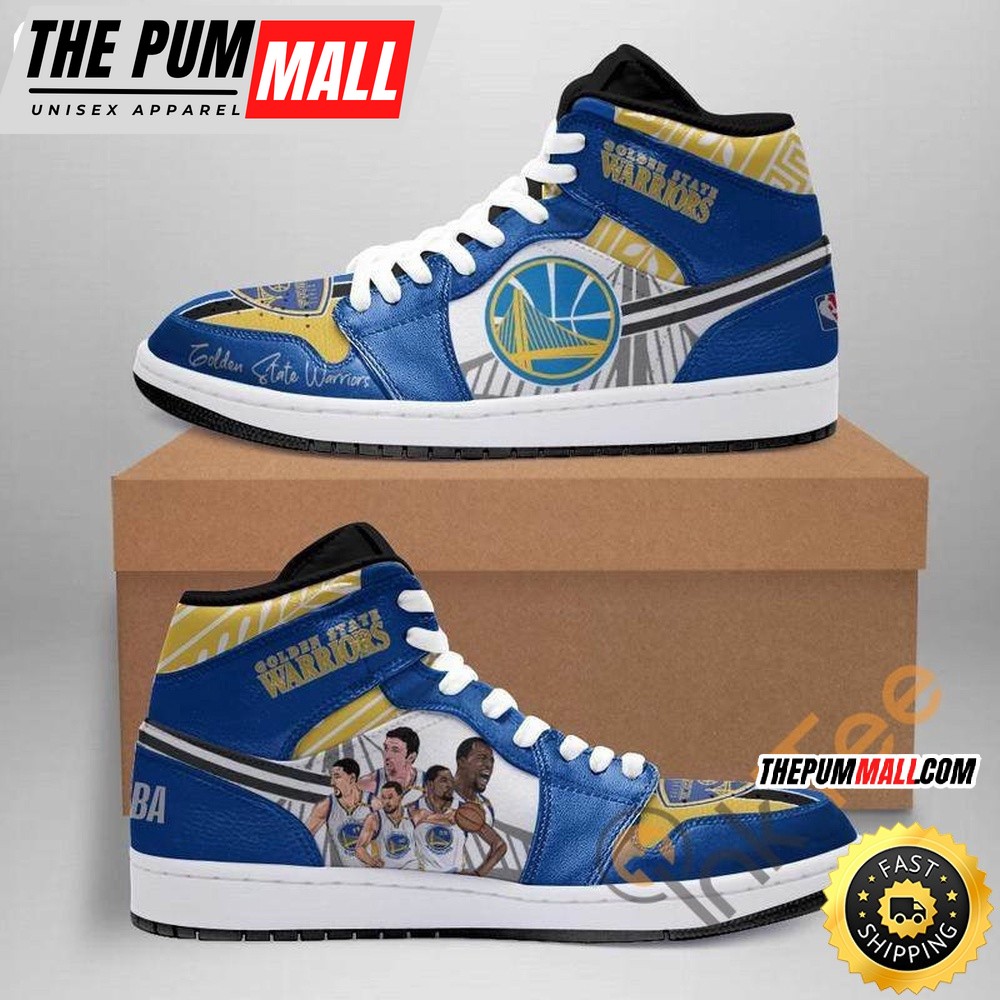 NBA Golden State Warriors Members Air Jd 1 High Sneakers