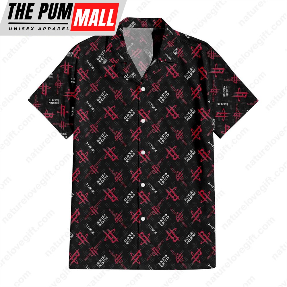 NBA Houston Rockets Seamless Pattern Hawaiian Shirt