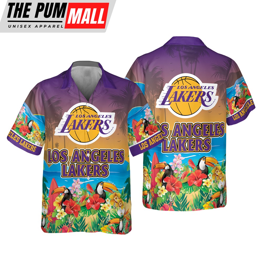 NBA Los Angeles Lakers Tropical Island Summer Hawaiian Shirt