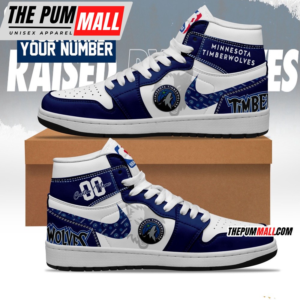 NBA Minnesota Timberwolves Bring Ya Ass Air Jd 1 Shoes Sneaker