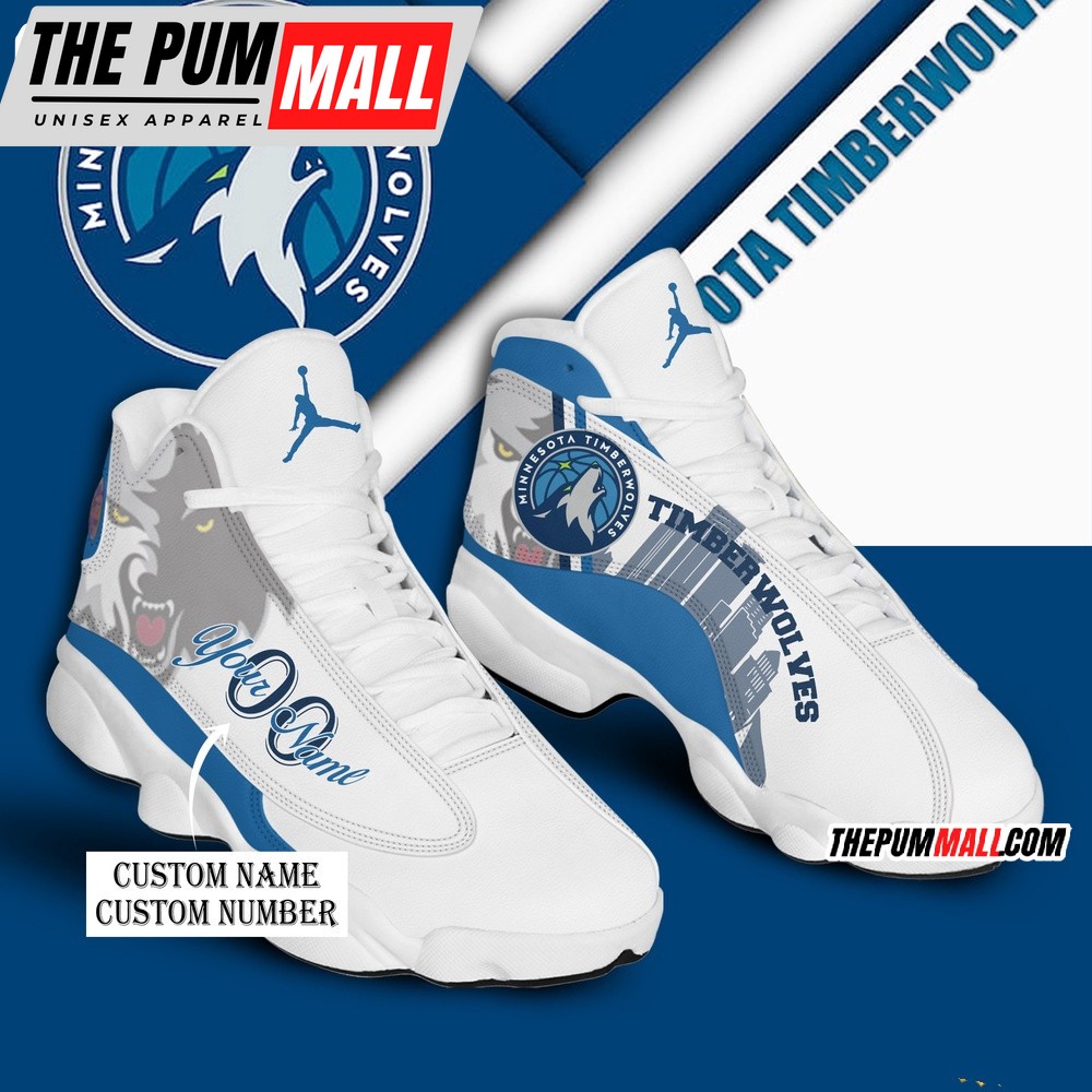 NBA Minnesota Timberwolves Bring Ya Ass Air Jd 13 Shoes