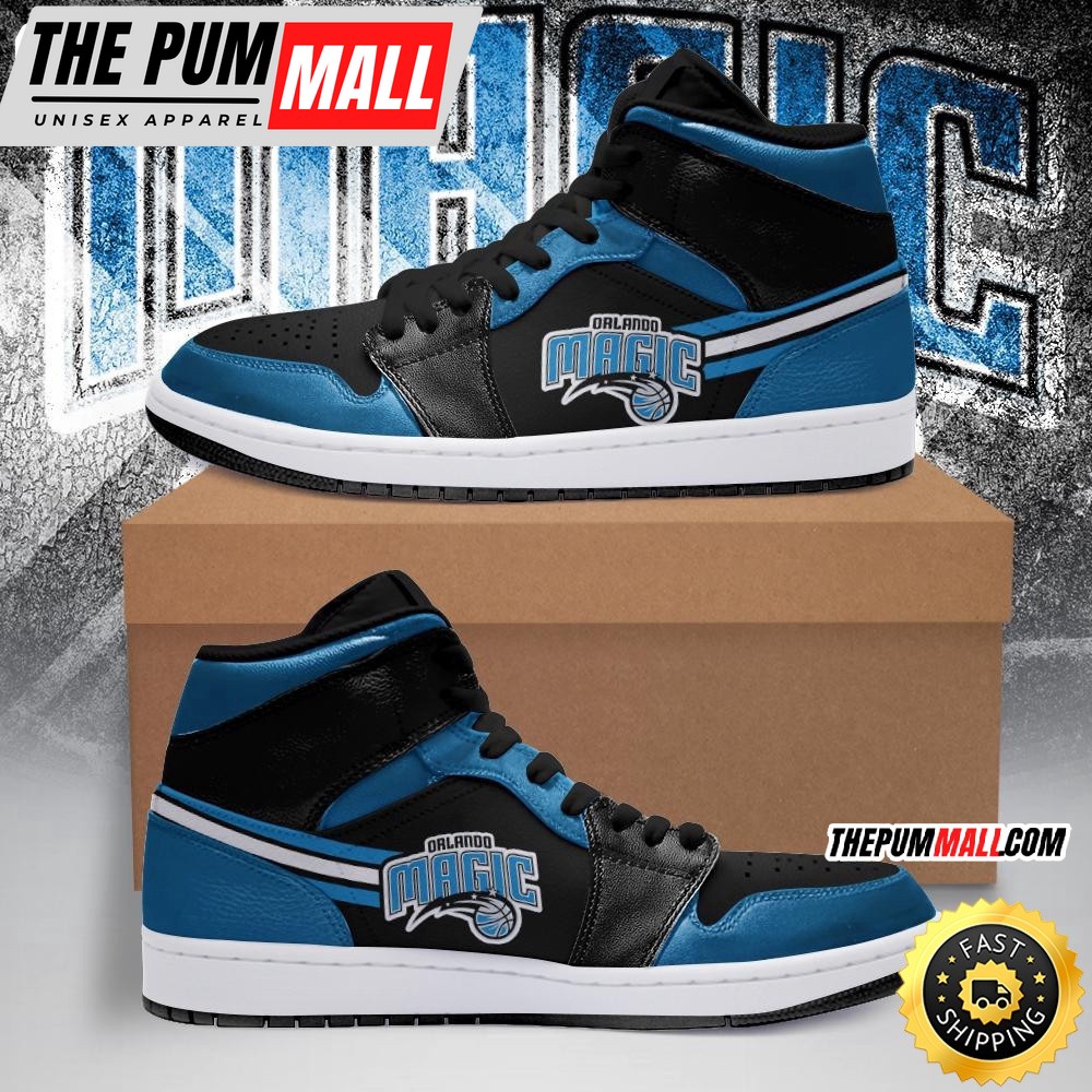 NBA Orlando Magic Blue Black Air Jd 1 High Sneakers