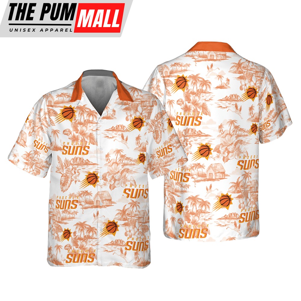 NBA Phoenix Suns Floral Island Button Up Hawaiian Shirt