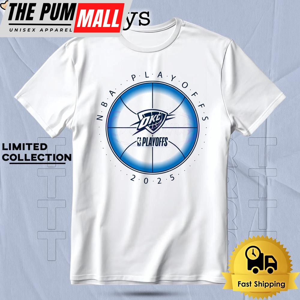 Nba Playoffs 2025 Okc Thunder Basketball T Shirt