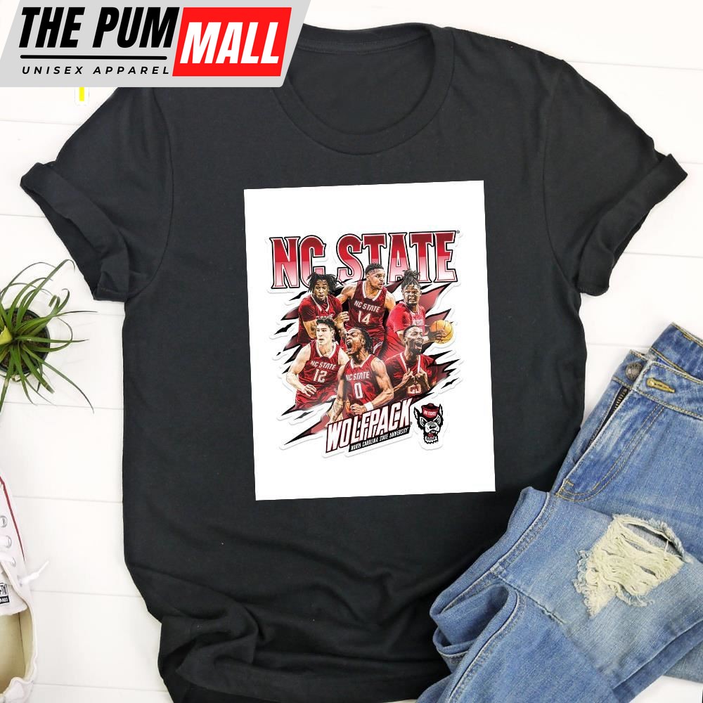 NC State Wolfpack ACC 2025 Mens Basketball Tournament Champions T-shirt
