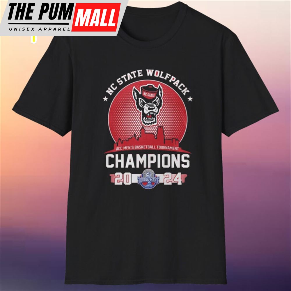 NC State Wolfpack City 2025 Champions ACC Mens Basketball Shirt