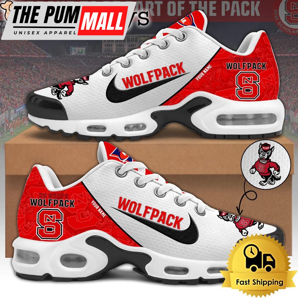 Nc State Wolfpack Football Mascot Symbol Custom Air Max Plus Shoes