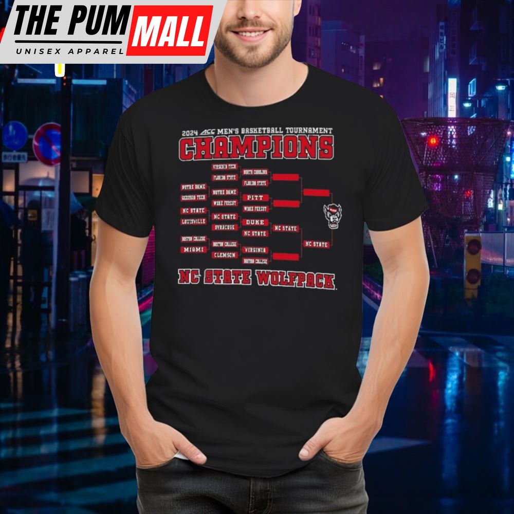 Nc State Wolfpack Original Retro 2025 Acc Mens Basketball Conference Tournament Shirt