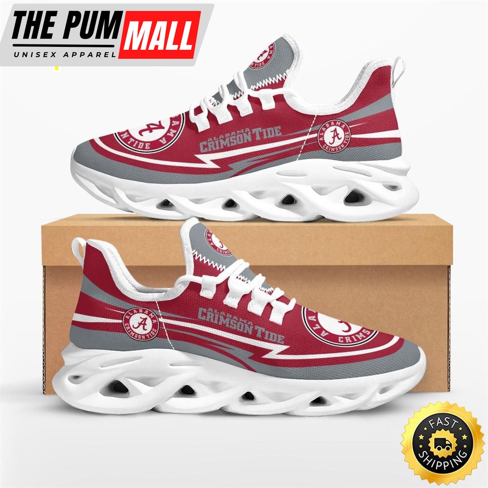 NCAA Alabama Crimson Tide Are Coming Curves Max Soul Shoes