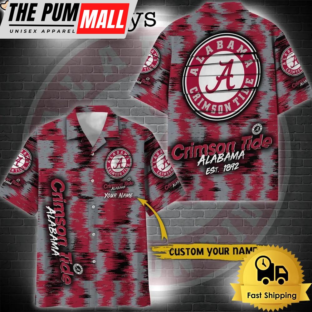 NCAA Alabama Crimson Tide Custom Ikat Hawaiian Shirt