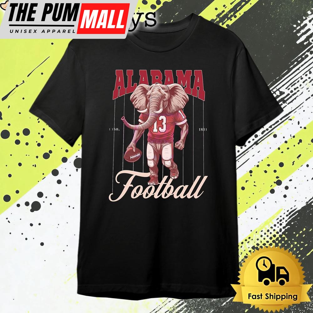 NCAA Alabama Crimson Tide Football Big Al 13 Mascot T Shirt