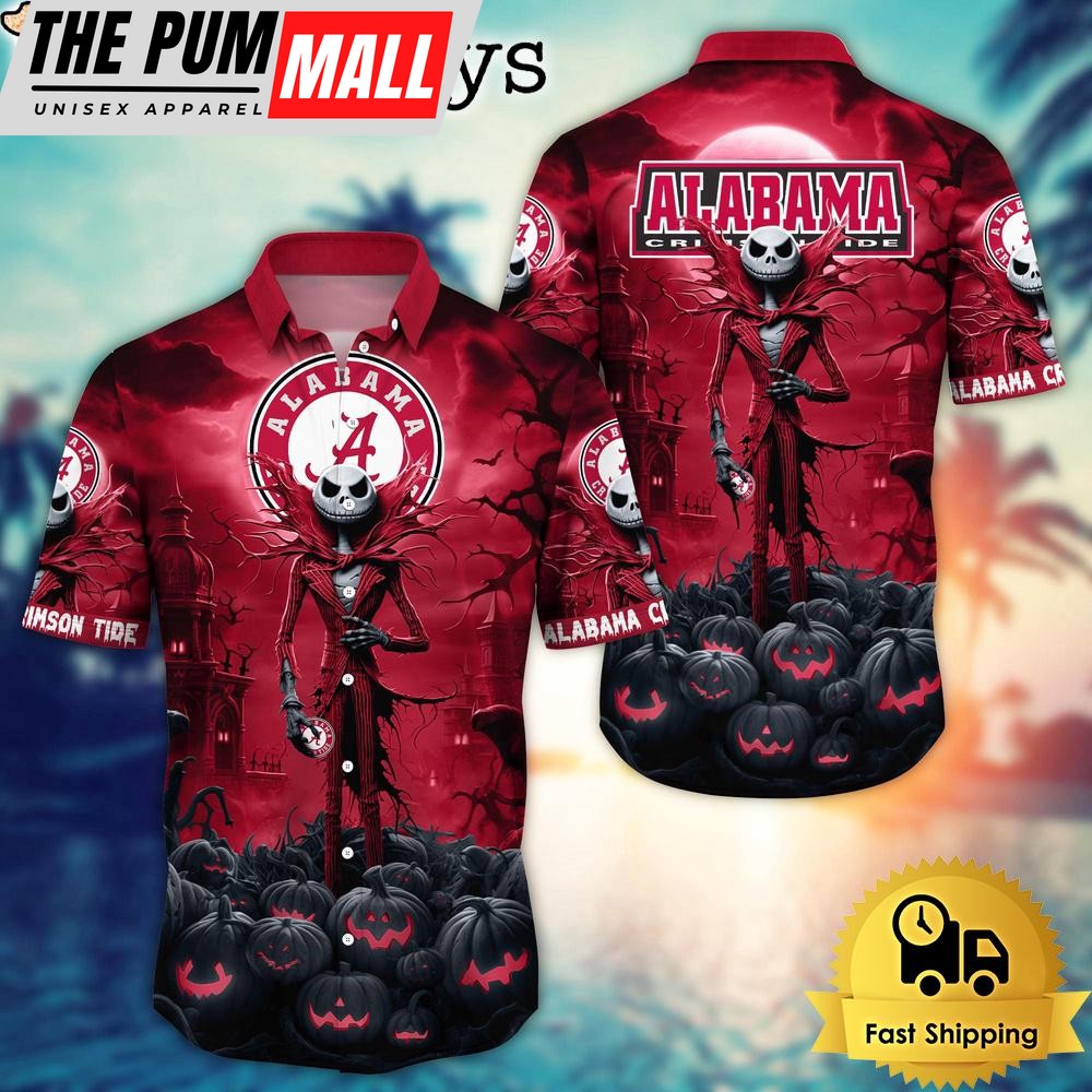 NCAA Alabama Crimson Tide Halloween Jack Hawaiian Shirt