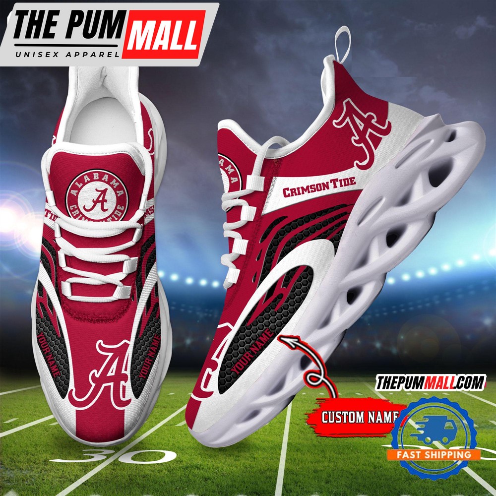 NCAA Alabama Crimson Tide Sport Team New Design Max Soul Shoes Sneaker