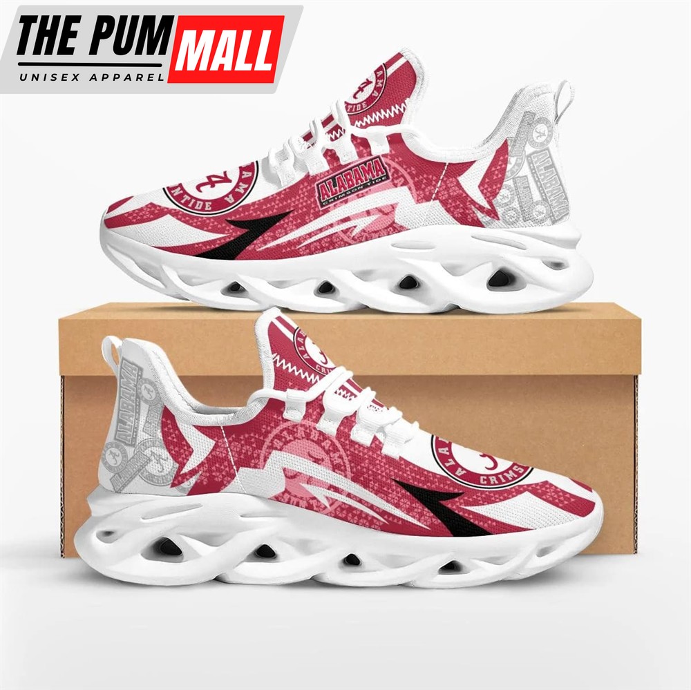 NCAA Alabama Crimson Tide Symbol Geometric Pattern Max Soul Shoes