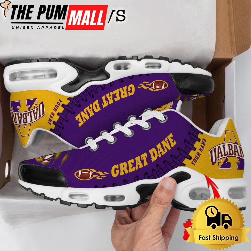 NCAA Albany Great Danes Football Custom Air Max Plus Shoes