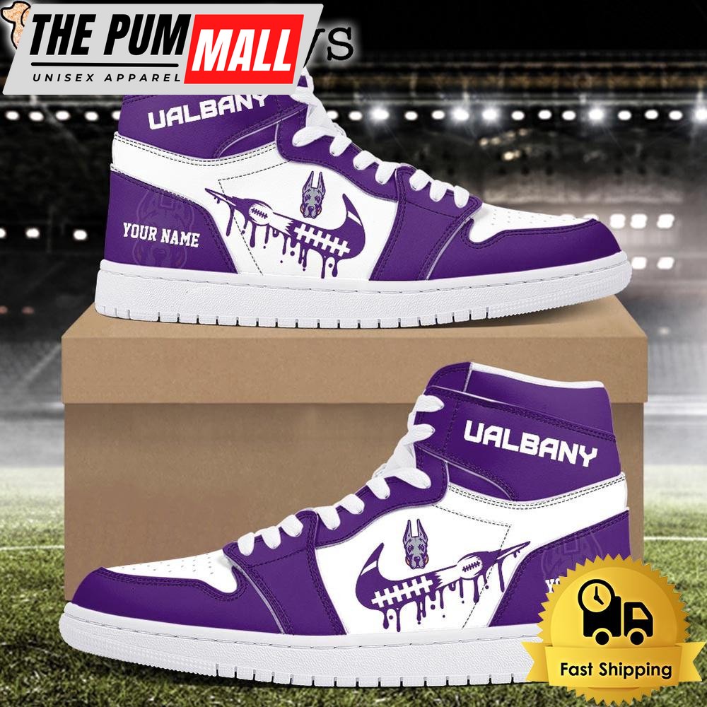 NCAA Albany Great Danes Grunge Style Custom Air Jd 1 Shoes