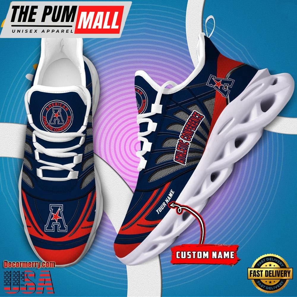 NCAA American Athletic Conference Custom Name Design Max Soul Shoes Sneaker