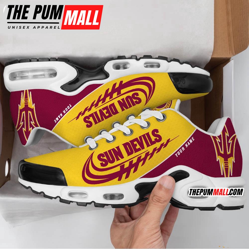 NCAA Arizona State Sun Devils Sport Team Custom Air Max Plus Shoes
