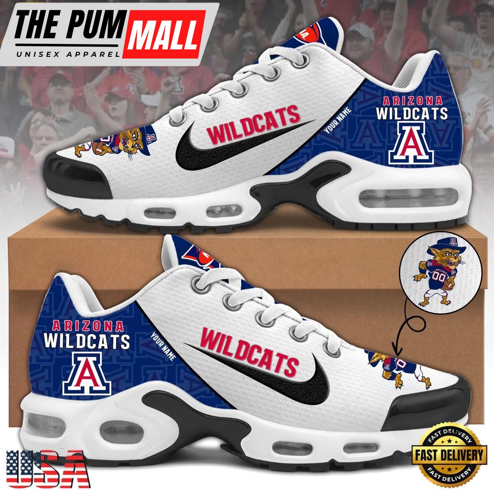 NCAA Arizona Wildcats Football Mascot Symbol Custom Name New Design Air Max Plus Shoes