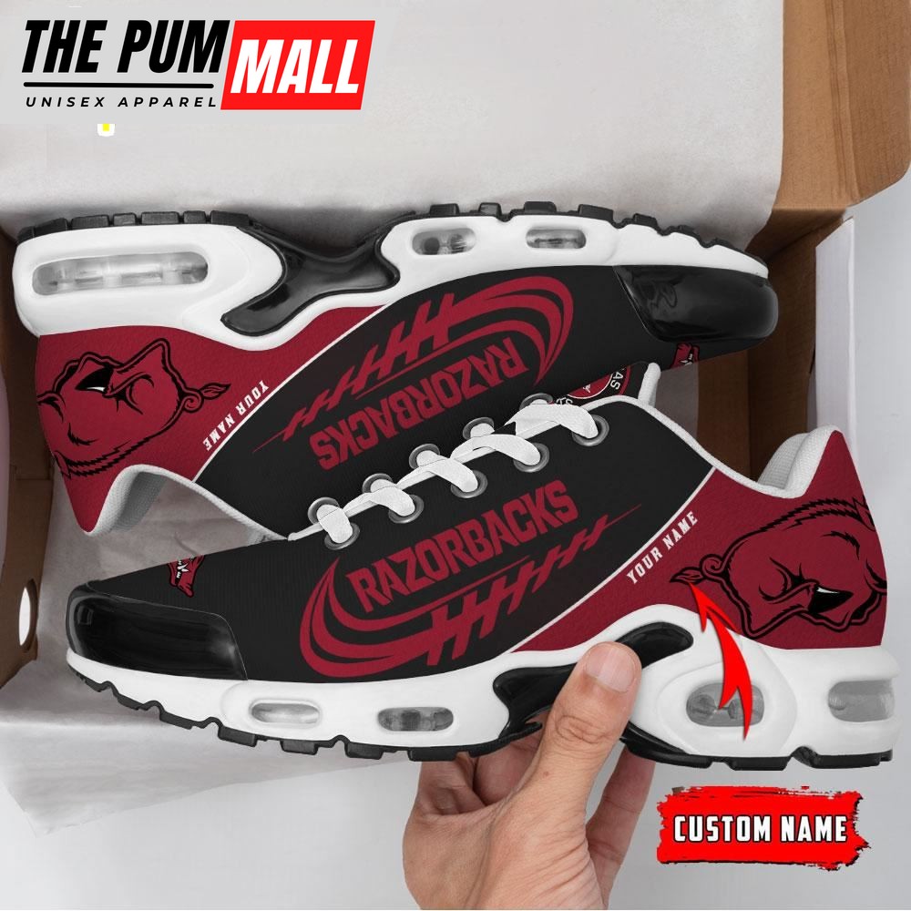 NCAA Arkansas Razorbacks Football Custom Sport Max Plus Shoes