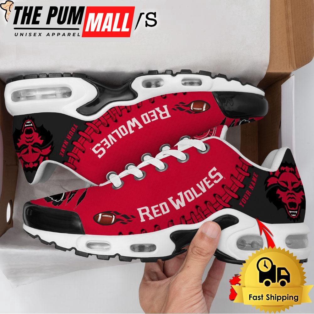 NCAA Arkansas State Red Wolves Football Custom Air Max Plus Shoes