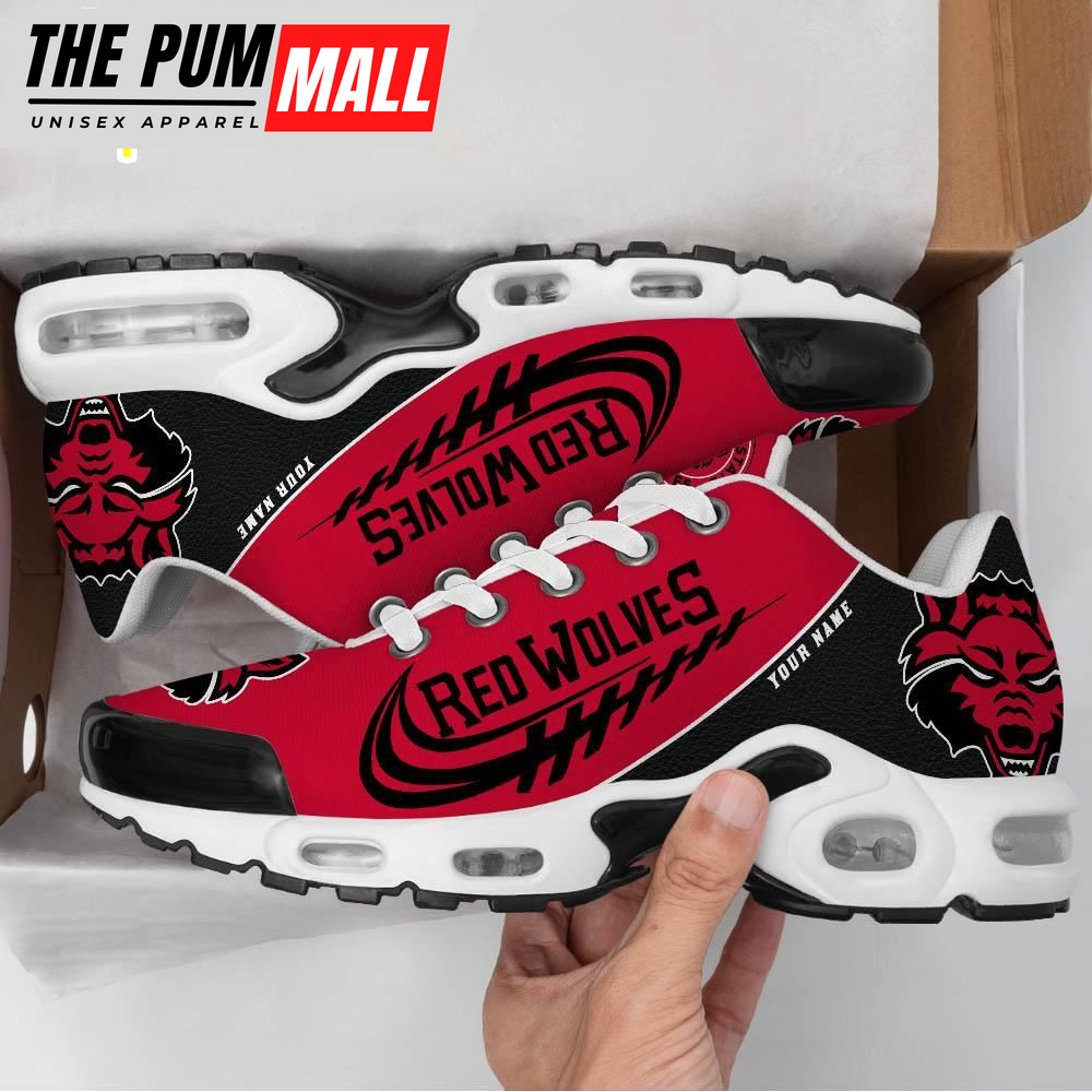 NCAA Arkansas State Red Wolves Football Custom Sport Max Plus Shoes