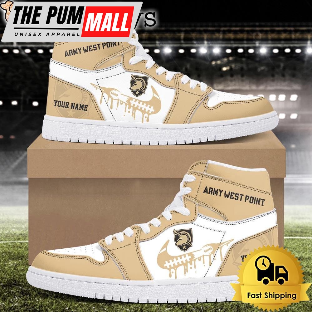 NCAA Army Black Knights Grunge Style Custom Air Jd 1 Shoes