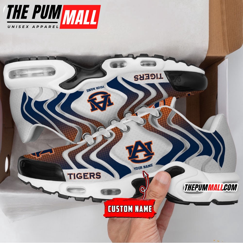 NCAA Auburn Tigers Logo Football Team Design Air Max Plus Shoes