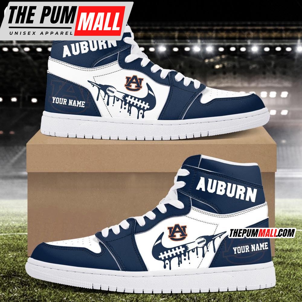 NCAA Auburn Tigers Sport Team Personalized Air Jd 1 Hightop Shoes