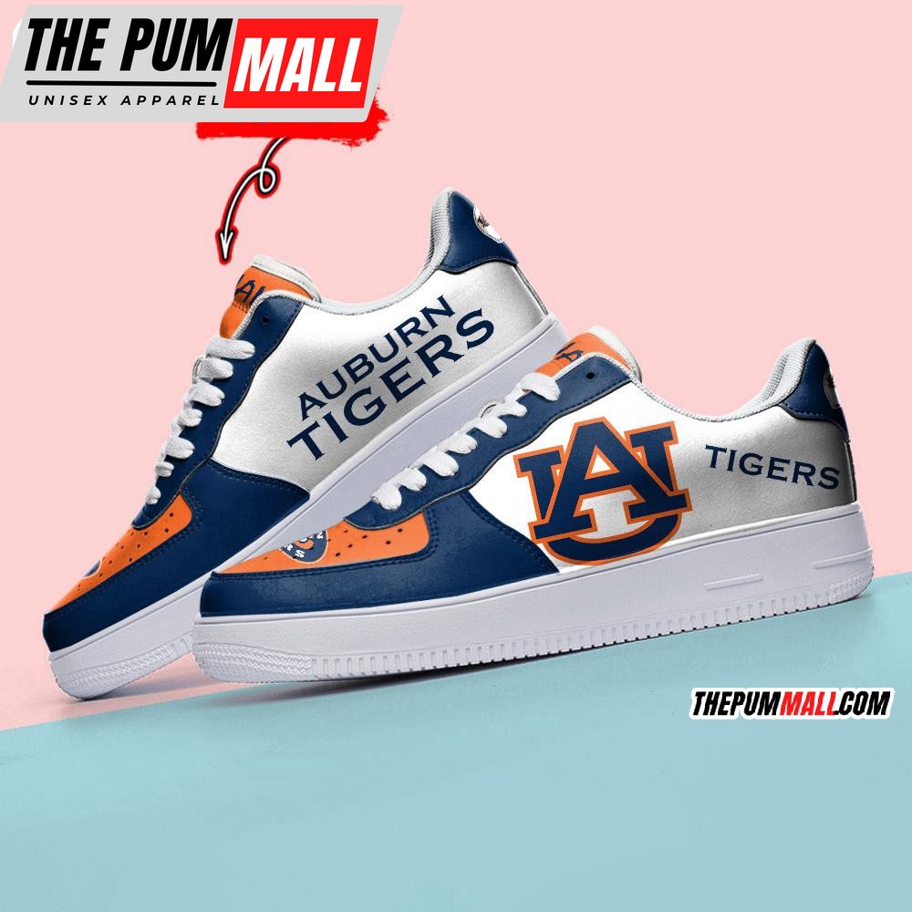 NCAA Auburn Tigers Sporty Air Force 1 Shoes Sneaker