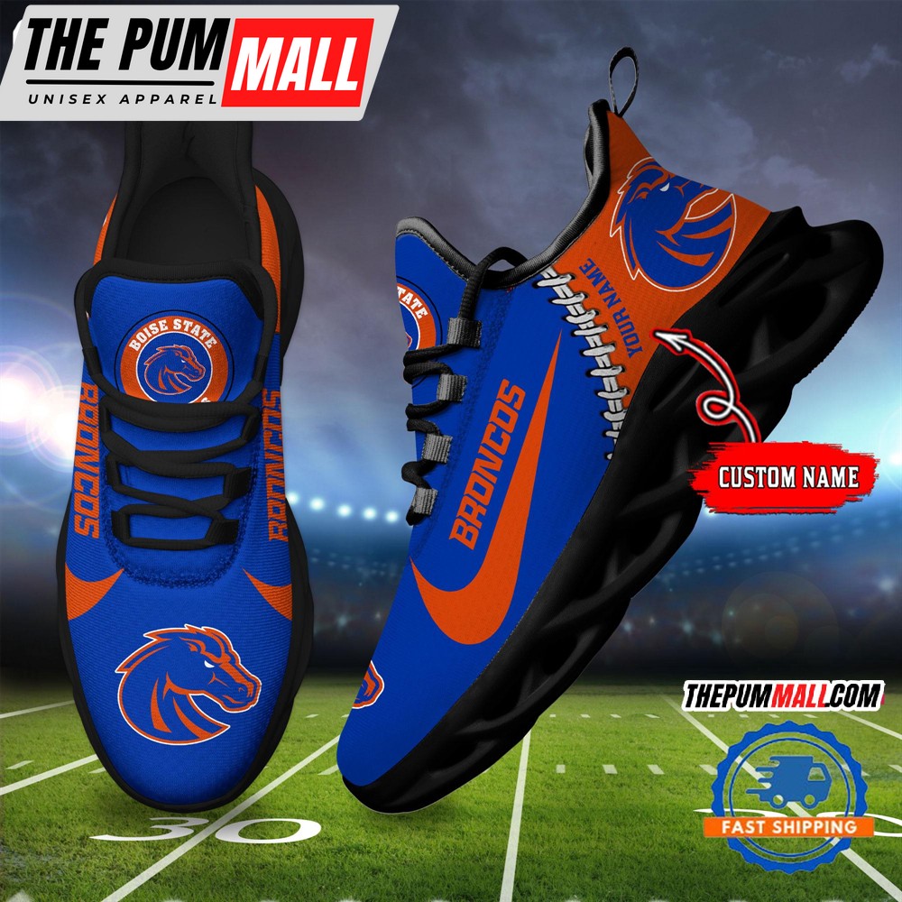 NCAA Boise State Broncos New Season Design Max Soul Shoes Sport Sneaker