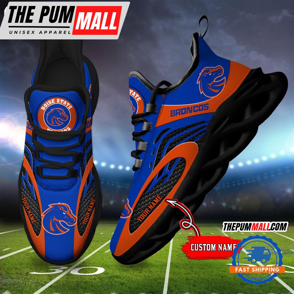 NCAA Boise State Broncos Sport Team New Design Max Soul Shoes Sneaker