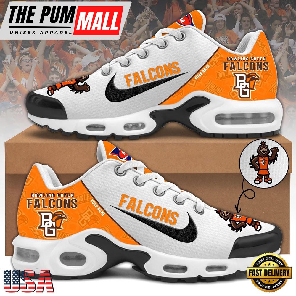 NCAA Bowling Green Football Mascot Symbol Custom Name New Design Air Max Plus Shoes