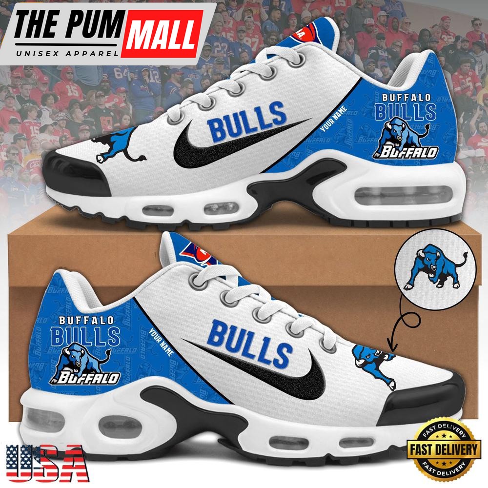 NCAA Buffalo Bulls Football Mascot Symbol Custom Name New Design Air Max Plus Shoes