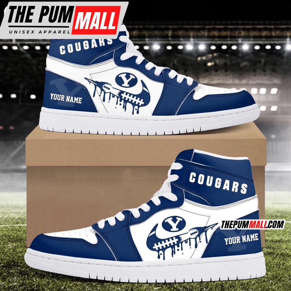 NCAA BYU Cougars Sport Team Personalized Air Jd 1 Hightop Shoes