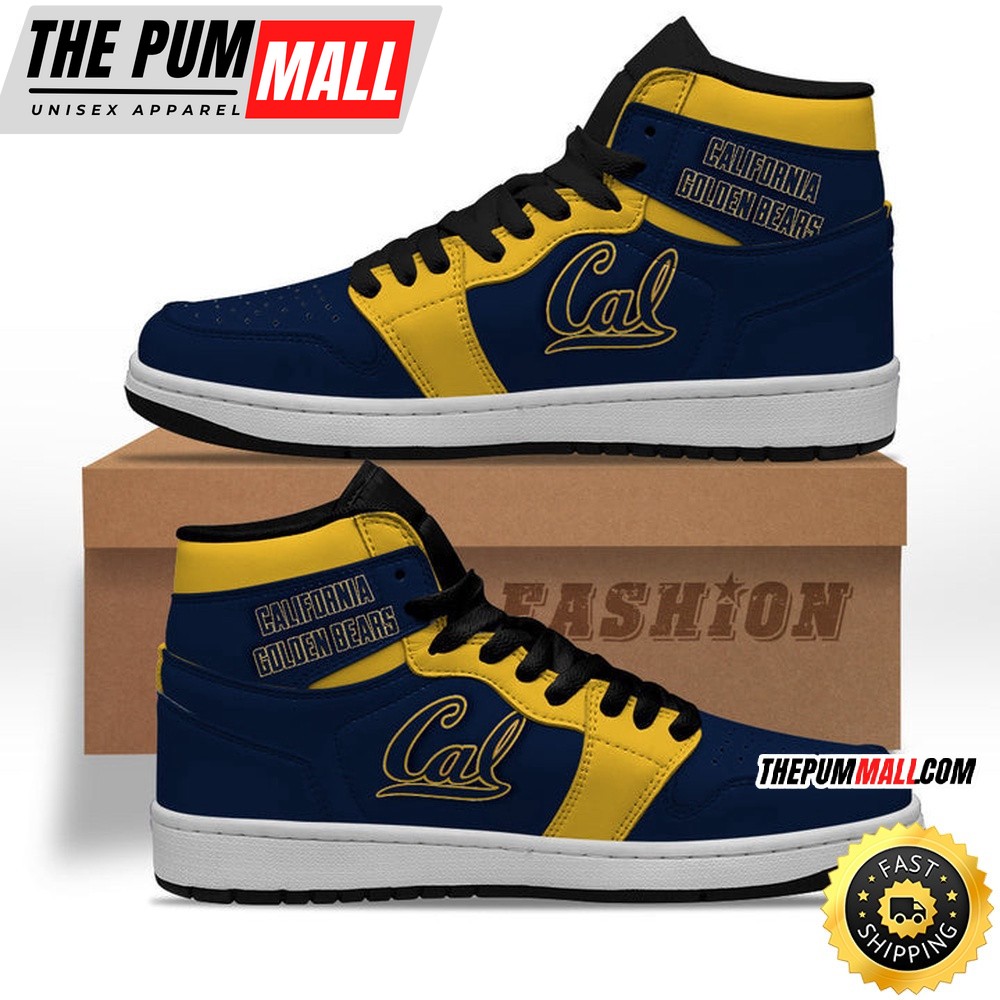 NCAA California Golden Bears Blue Air Jd 1 High Sneakers