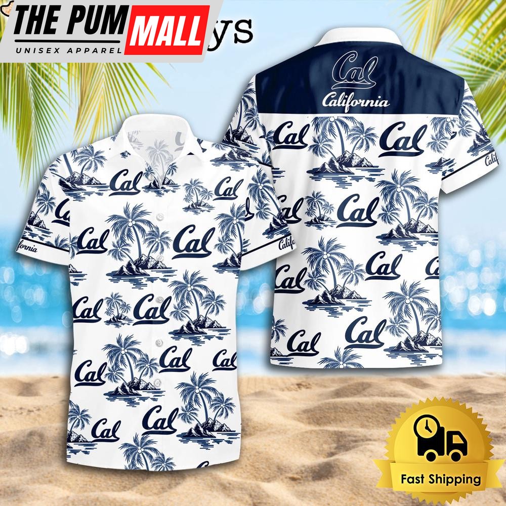 NCAA California Golden Bears Coconut Island Logo Hawaiian Shirts