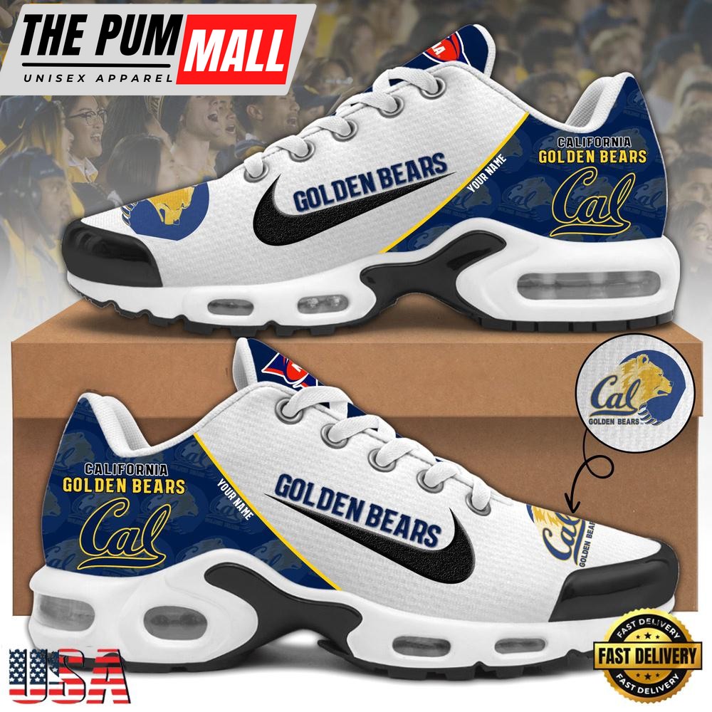 NCAA California Golden Bears Football Mascot Symbol Custom Name New Design Air Max Plus Shoes