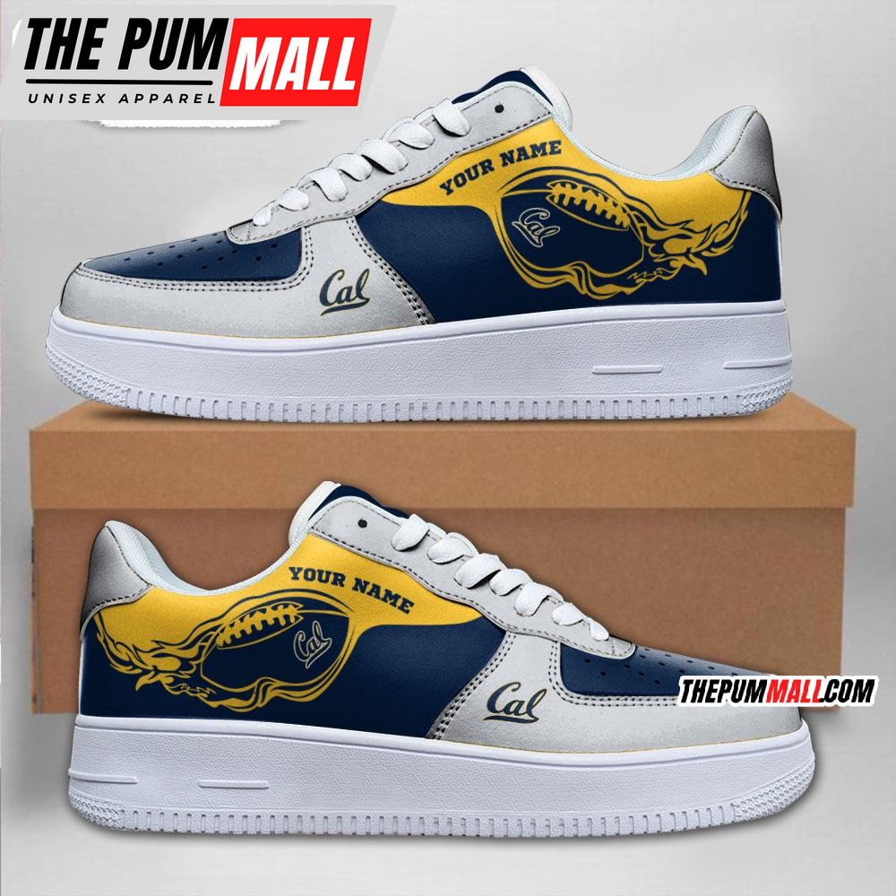 NCAA California Golden Bears Sporty Air Force 1 Shoes Sneaker