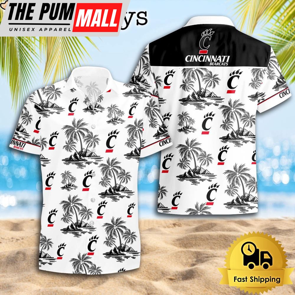 NCAA Cincinnati Bearcats Coconut Island Logo Hawaiian Shirts