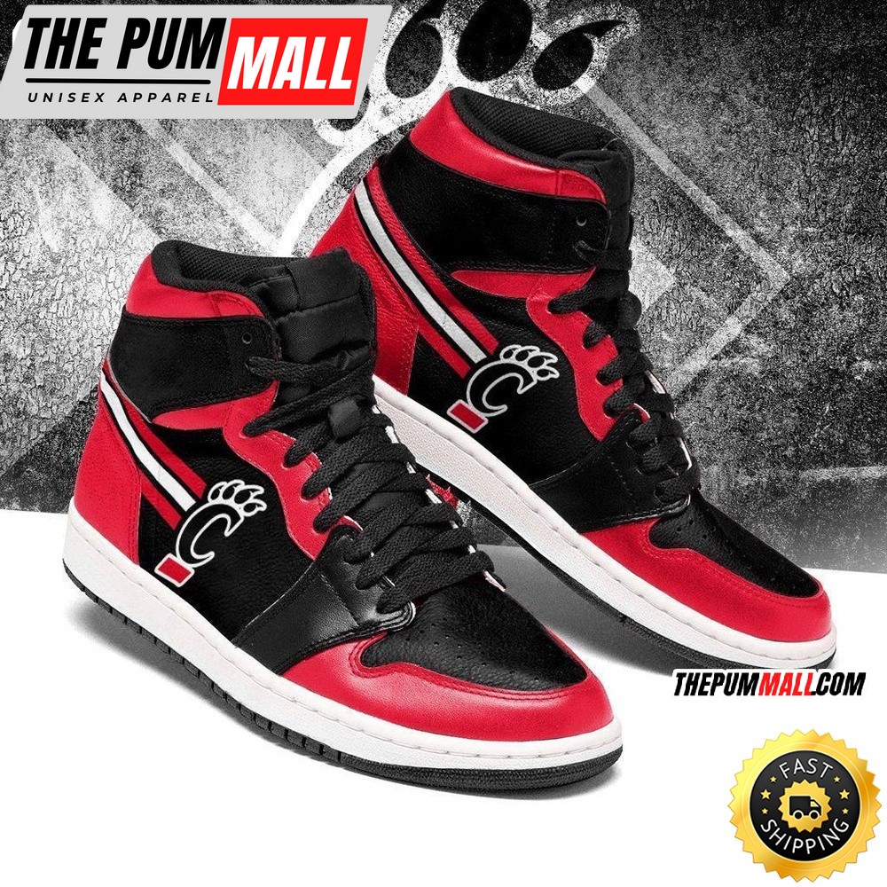NCAA Cincinnati Bearcats Red Black Air Jd 1 High Sneakers