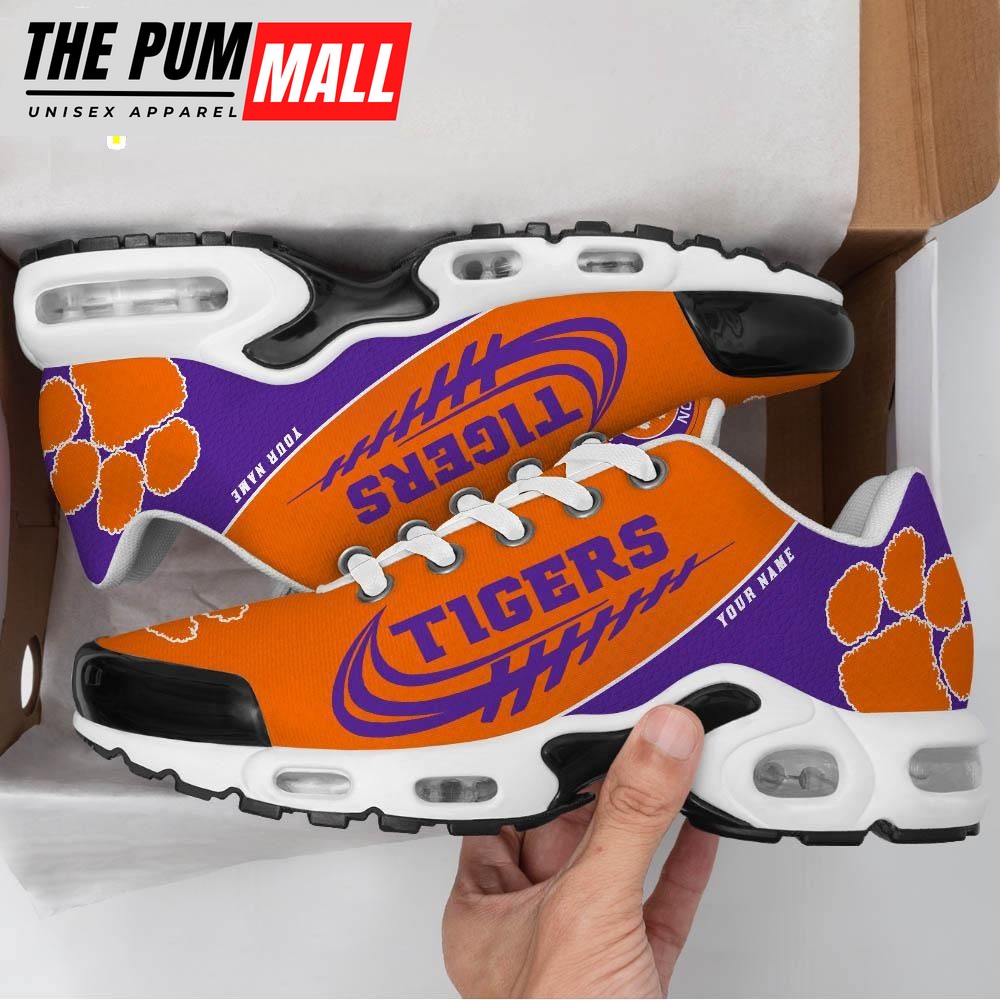 NCAA Clemson Tigers Football Custom Sport Max Plus Shoes