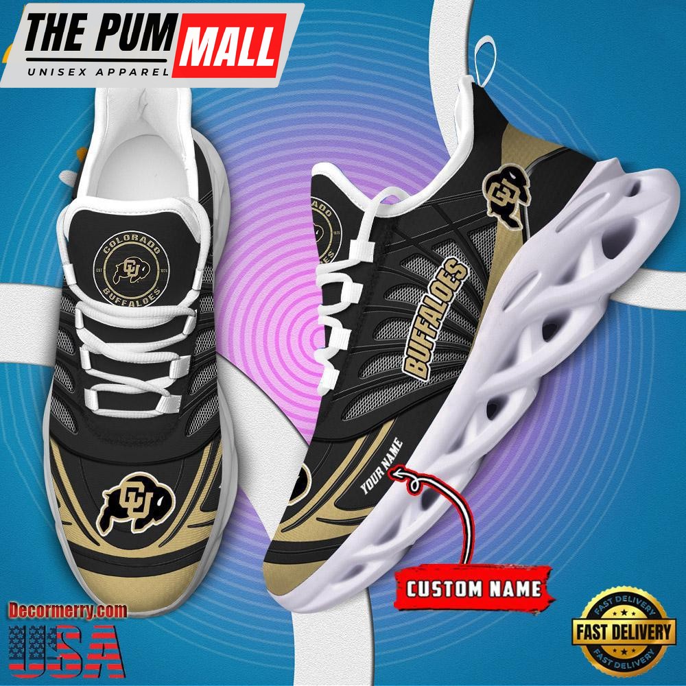 NCAA Colorado Buffaloes Custom Name Design Max Soul Shoes Sneaker