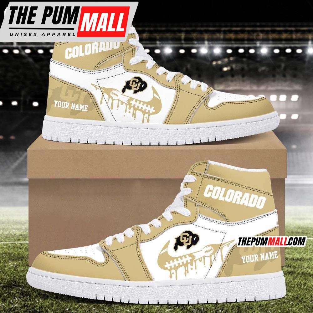 NCAA Colorado Buffaloes Sport Team Personalized Air Jd 1 Hightop Shoes