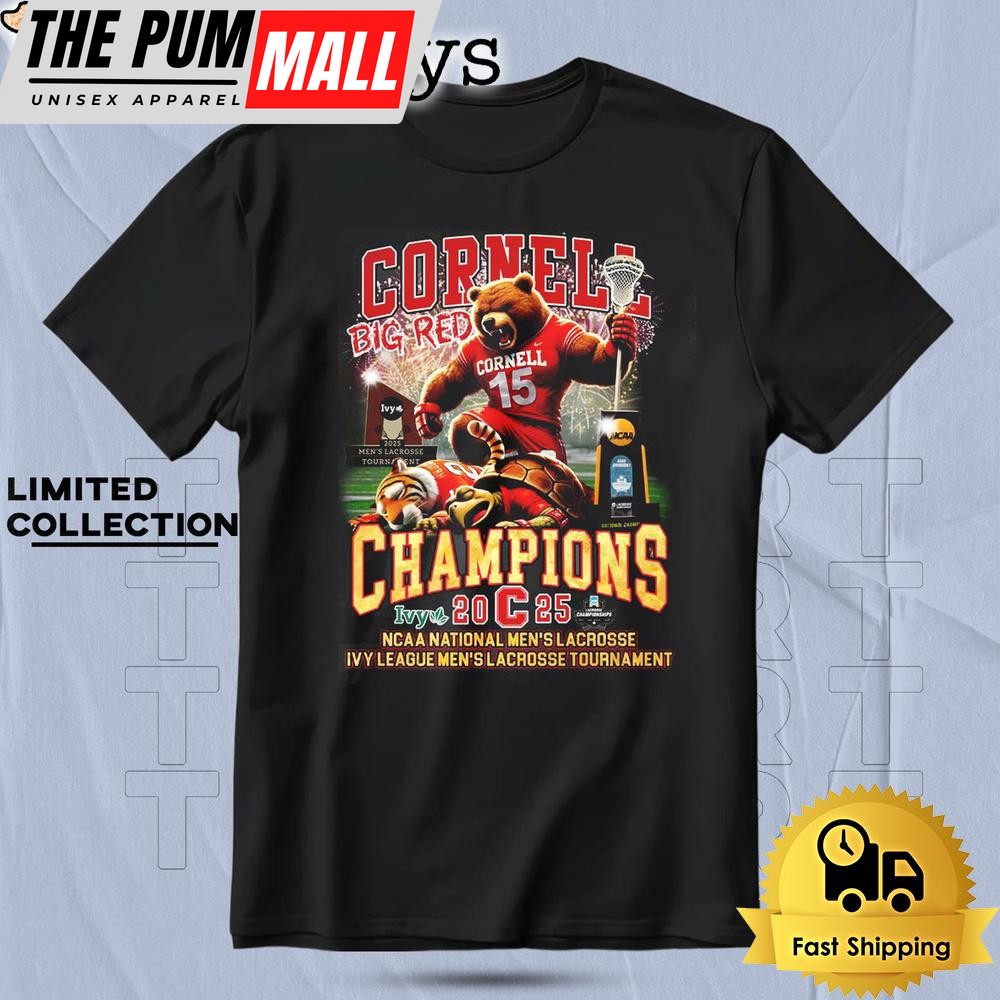 NCAA Cornell Men’s 2025 Ivy League Lacrosse Tournament T Shirt