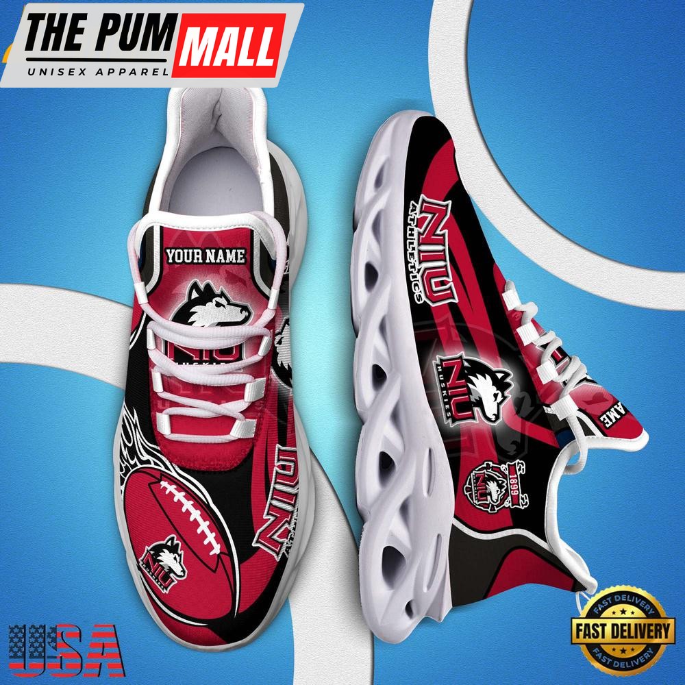 NCAA Custom Name Northern Illinois Huskies Team Sport Max Soul Shoes Running Sneakers