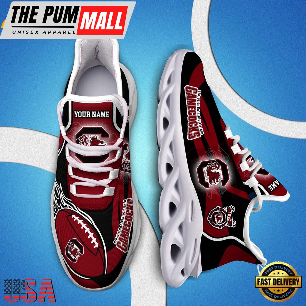NCAA Custom Name South Carolina Gamecocks Team Sport Max Soul Shoes Running Sneakers