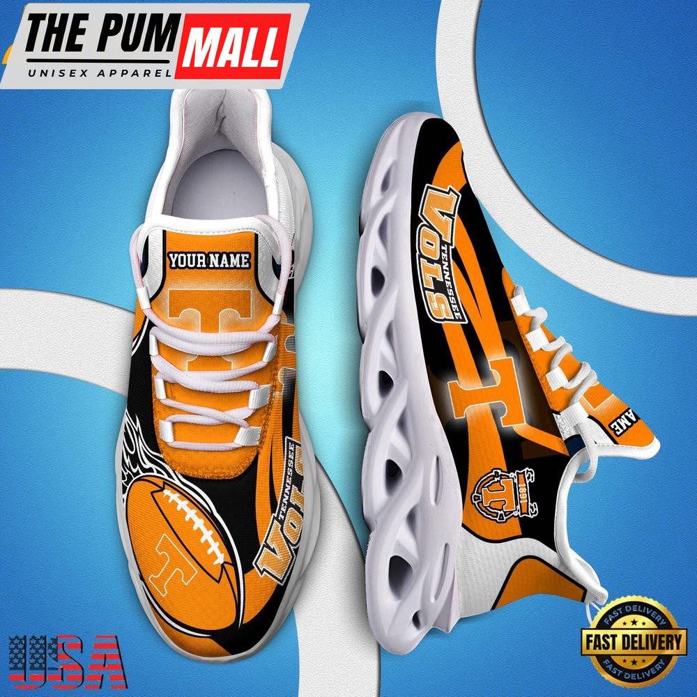 NCAA Custom Name Tennessee Volunteers Team Sport Max Soul Shoes Running Sneakers